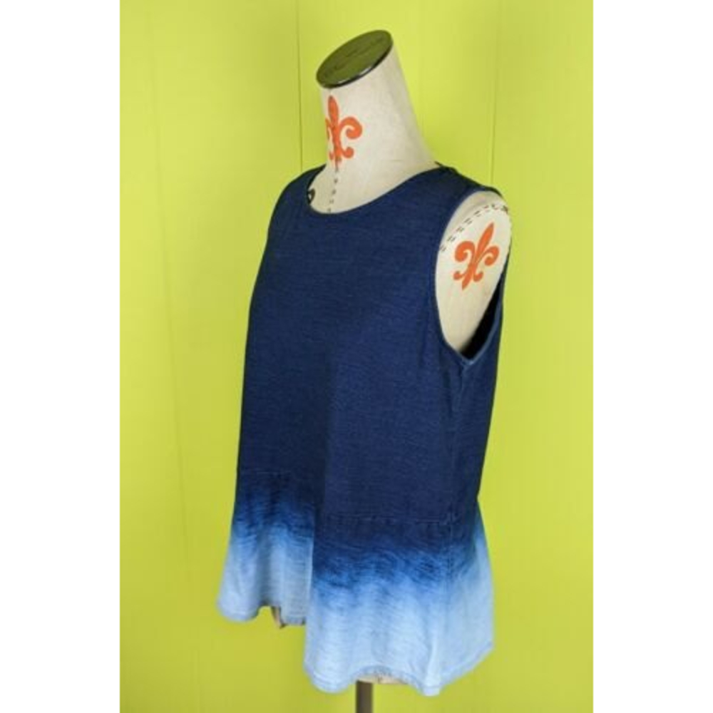 Pure J Jill Indigo Ombre Tank Top